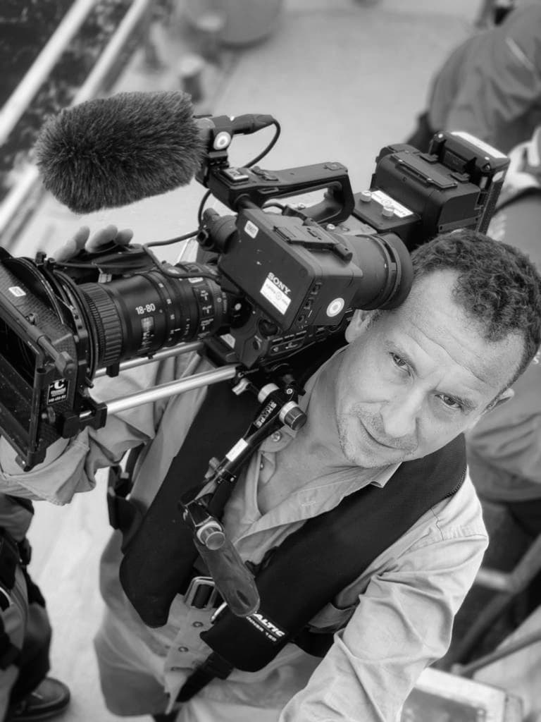Felix Greif mit Kamera